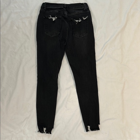 Distressed Black Jeans for Women - Picture 3 of 4